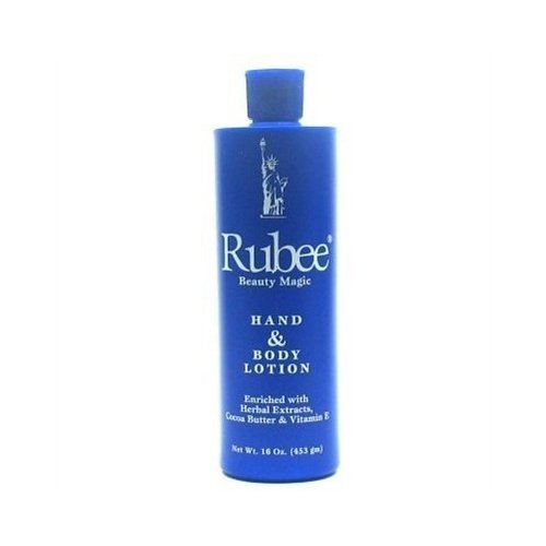 Rubee Hand & Body Lotion 16oz (6 Pack) by R&R Cosmetcis, LLC.