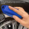 Dickno Tire Dressing Applicator, Car Tire Shine Dressing Applicator Pad with Lid, Auto Tire Wheel Waxing Polishing Sponge, Universal Wheel Shine Tool Accessories for Most Vehicles (Blue, Curved)
