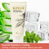 Kinlo Cooling Body Gel Moisturizer 6oz | Aloe vera gel Cooling Hydrating Skin Care Body Lotion | Aloe + Glycerin + Menthol| Black Owned Skincare