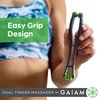 Gaiam Finger Massager Dual-Sided Hand Massage Roller Tool for Circulation, Stress, Arthritis and Hand Pain Relief