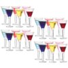 LUOZZY 24 Pcs 1: 12 Dollhouse Miniature Wine Glasses Dollhouse Cocktail Glasses Mini Dessert Cups Dollhouse Kitchen Accessories
