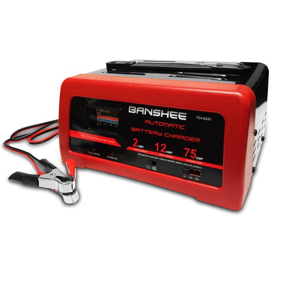 12V Battery Charger with 2amp Slow Charger - 12 Amp Fast Charger and More