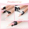 100PCS Nail Polish Protector for Fingers, Gel Nail Sticker, Peel Off Barrier 99.99%+ UV Finger Protection Skin Cuticle Protector Tape for Nail Painting, U-Shaped French Tip Nail Art Accessories DIY