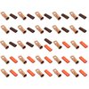 25pcs 2/0 Gauge 2/0 AWG x 3/8" Pure Copper Cable Lug Terminal Ring Connectors with Dual Wall Adhesive Lined Red + Black Heat Shrink Tubing – by WNI