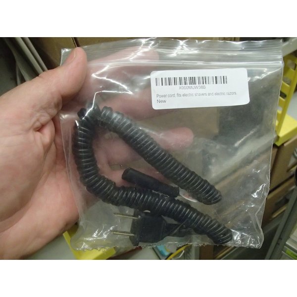 Power Cord, fits Electric shavers and Electric Razors.