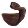 Sew in Hair Extensions Real Human Hair,Hand Tied Weft Hair Extensions Human Hair Bundles 18 Inch 100G Dark Brown Balayage Auburn Brown Hair Extensions Real Human Hair Weft Sew in Hair Extensions