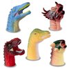 Dinosaur Finger Puppets Toys,Soft Rubber Bath Animal Head Finger Toys, Dinosaur Pinata Stuffers, Dinosaur Birthday Party Supplies Favors Decorations for Kids Toddlers Boys Girls (DinosaurPuppet_KB10)