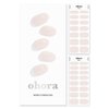 ohora Semi Cured Gel Nail Strips (N Cream Light) - Works with Any Nail Lamps, Salon-Quality, Long Lasting, Easy to Apply & Remove - Includes 2 Prep Pads, Nail File & Wooden Stick - White