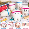 8 Pcs Tooth Stress Ball, Slow Rising Teeth Shape Stress Balls for Dental Office, Stress Ball Tooth Shaped for Kids Bulk Party Favors