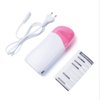 Portable Wax Warmer for Hair Removal, Electric Roll On Wax Heater Home Depilatory Waxing Kit for Women and Men, by IeBilif (Pink)