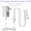 LCMLA AC/DC 4.5V Power Adapter Compatible with Lemax Lighted Accessory 94564 84428 74707 44242 94565 94566 94527 for Christmas Micro Lighting Building Decoration