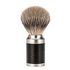 MÜHLE Rocca Stainless Steel Black Silvertip Badger Shaving Brush