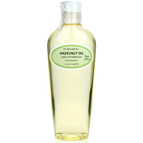 Dr Adorable - 8 oz - Hazelnut Oil - 100% Pure Natural Organic Cold Expeller Pressed