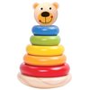 TOOKYLAND Wooden Bear Wobble Stacker - 7pcs Stacking Tower Toy, Ages 12m+