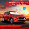 ARISMOTOR Windshield Sun Shade for Mazda CX5 2017-2024, Custom Fit Foldable Front Window Sunshade Sun Visor Protector, Block UV Rays Keep Your Car Cooler
