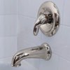 Danco 10319 Decorative 8-Inch Tub Spout, Brushed Nickel, 8 Inches/Pull Down Diverter