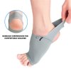 Price Xes Upgrade Metatarsal Compression Arch Support Sleeves with Gel Pad Inside - Arch Support Brace for Flat Foot & Plantar Fasciitis Pain Relief - Women & Men - 1 Pair (Gray)
