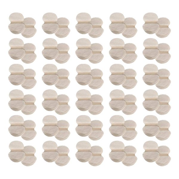 Peel & Stick Sweat Wicking Armpit Pads (FULL MONTH SUPPLY - 30 Pairs) - Disposable Odor Protection (Regular)