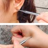BYYDDIY 6.3 Inch Stainless Steel Dual Head Facial Reflexology Tools,Ear Acupuncture Massage Tool,Manual Acupuncture Pen,Body Point Probe Pen &Trigger Point Massager Tool for Deep Tissue