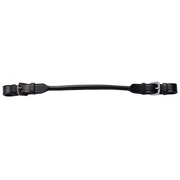 Rolled Leather Grab Strap For English Saddle (Black)