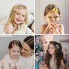 ACO-UINT 28 Pack Small Hair Clips for Girls, Sparkly Hair Clips with Glitter Inside Cute Hair Barrettes, Snap Hair Clips for Kids Toddler Women Girls Hair Accessories