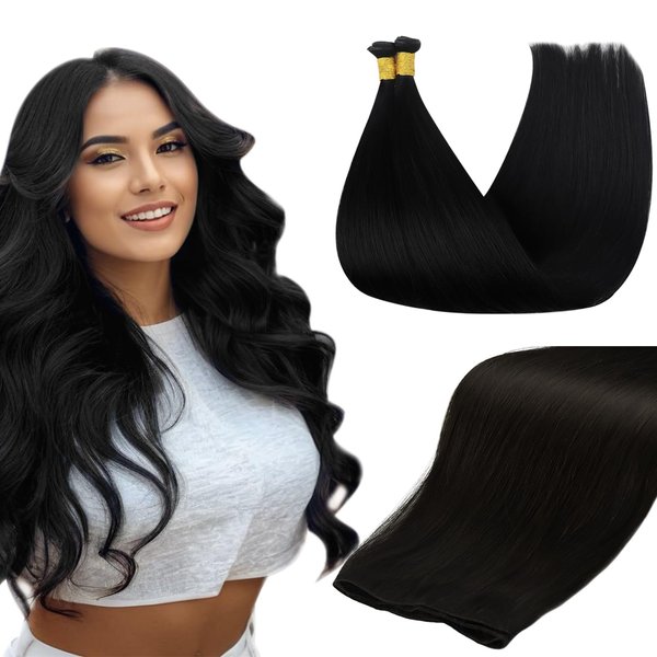 Full Shine Genius Weft Human Hair Extensions Straight Hair Weft Extensions Sew In Weft Hair Extensions Soft Silky Hair Hand Tied Hair Extensions Sew In Extensions Human Hair 50G 14 Inch