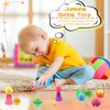 Cagemoga 30 Pieces Jumping Spring Toys Colorful Jumping Emoji Popper Spring Launchers Toy Creative Cute Bouncing Dolls Spring Launchers Bouncy Ball for Kids Playing Gifts Party Favors, Random Color