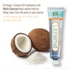 Dr. Ginger's Coconut Oil Toothpaste with White Activated Charcoal, All-Natural Whitening Power, Enamel-Safe, Reduces Plaque & Gum Sensitivity, Fluoride-Free, Coconut Mint Flavor, 4oz, 1ct