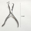 Jozlynn Hair Extension Pliers Stainless Steel Hair Extension Tools Microlink Bead Remover Pliers for Hair Extensions Removal Micro Ring Beads Opener (Silvery)
