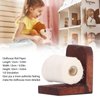 JTLB Miniature Dollhouse Toilet Paper Rolls,1:12 Dollhouse Roll Paper Miniature Paper Towel Dispenser Kitchen Dollhouse Rolling Paper Holder