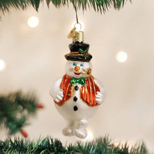 Old World Christmas Ornaments Mr. Frosty Glass Blown Ornaments for Christmas Tree