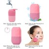 Ice Roller for Face and Eye, Upgraded Ice Face Roller Facial Beauty Ice Roller Skin Care Tools, Ice Facial Roller Gua Sha Face Massage, Silicone Ice Mould for Face Beauty Remove Fine Lines (Black)