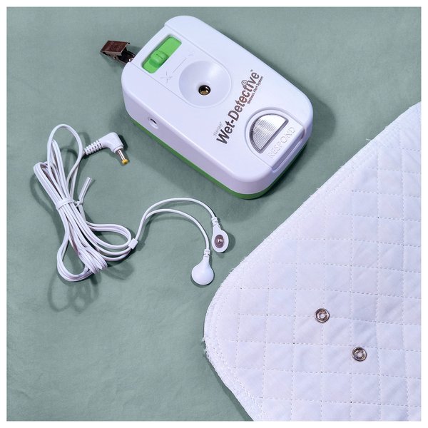 Wet Detective Bedwetting Kit, Incontinence & Bedwetting Alarm System, includes 1 Sensor Pad