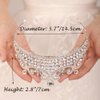 JWICOS Silver Crown for Women Tiara for Women Crystal Rhinestone Tiara for Girls Elegant Princess Queen Crown Tiara for Halloween Pageant Birthday Pageant Prom Wedding Bridal Tiara for Bride (Silver)
