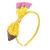 Back to School Headband - Cute Pencil Bow Hair Band for Girls - White Dots Yellow Pencil Bows Hair Hoop - Perfect First Day of School Hair Accessories for Students