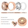 Facial Hair Remover Replacement Heads Generation 2, Double Halo Replacement Heads for Finishing Touch Facial Hair Removal for Women, 18K Gold-Plated Replacement Heads for Facial Hair Remover (6 PCS)