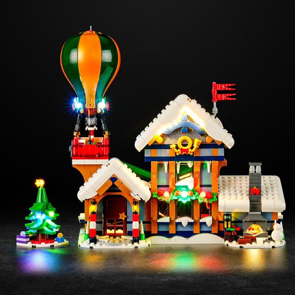 Vaodest LED Light for Lego 10339 Santa's Post Office, Christmas Décor Lights Set,Design and Configuration Compatible with Model 10339 (LED Light Only, Not Building Block Kit)