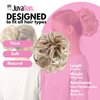 JuvaBun Claw Clip Messy bun - Beach Blonde| Hair Pieces for Women | Wavy Curly Hair Bun Clip in Claw Chignon Hairpieces | Hair bun extension Everyday Wear | Synthetic Hair Bun Scrunchie | Beach Blonde