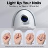 Gellen UV Nail Lamp, 268W UV Light for Nails Professional Fast Curing Nail Dryer, LED Nail Lamp with 4 Timers, 66 LED Beads, UV Nail Light Nail Lamp Gift for Women Girls