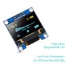 Dorhea 0.96 inch OLED i2c Display Module IIC Serial LCD Screen 0.96" LED Module Display Yellow Blue 12864 OLED /3.3V-5V 128 X 64 Compatible with Nano Display Raspberry Pi 51 Msp420 Stim32 SCR