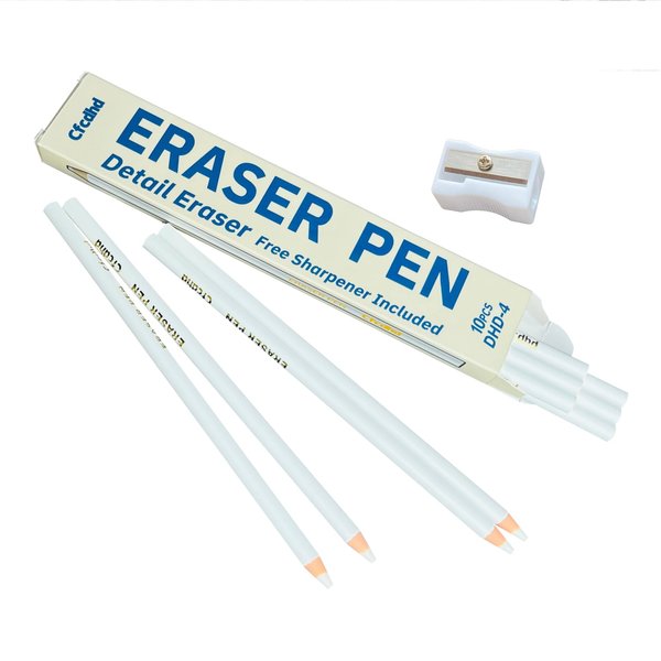Pencil Erasers 10-Pack - Precision Eraser for Drawing＆Exams, White Magic Erasers for Kids Classroom, Erasers for Pencils Teacher Supplies & Office Necessities (2025 Back to School Supplies)