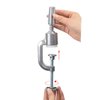 YTBYT Wig Head Stand Silver Metal Adjustable Mannequin Training Head Standard Holding Clamp