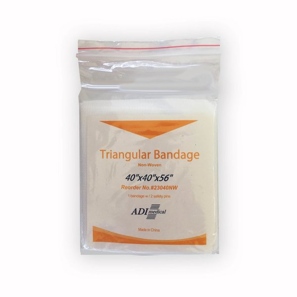 Non-Woven Triangular Bandage 40" X 40" X 56" - CASE of 240