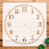 Clock face Stencil Pattern for Home Decor and Crafts, Reusable Mylar Template, Classic Numbers Design for Walls, Wood, and Art Projects - Size A3 (11.7" x 11.7")