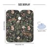 ALAZA Flower Green Leaves Butterfly Leopard Barber Cape for Men Women, Waterproof Haircut Apron Beard Shaving Bib Hair Cutting Cloth 55 x 65 Inch