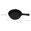 Sewroro 10pcs Miniature Pans Doll House Kitchen Small Frying Pan Miniature Skillet Simulation Cooking Pan Models Mini House Accessories Decoration