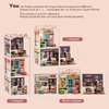 Rolife LED Building Blocks for Adults,1:24 Toy Building Sets,Model Building Kits for Kids Ages 8-12-15,DIY Miniature Dollhouse Kits for Adults,Hobbies for Women Men (2.Daily Inspiration Cafe)