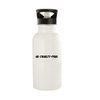 Knick Knack Gifts Go Cruelty-Free - 20oz Stainless Steel Water Bottle, White