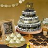 BUAEL Happy Birthday Gift Can Be 17 Age 3 Layers Of Black Gold Cake Filled With Cash Happy Birthday Day Money Cake Gift Party Supplies Money Gift Ideas For Birthday Cake