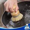 MR.SIGA Bamboo Palm Brush, Scrub Brush for Dishes Pots Pans Kitchen Sink Cleaning, Pack of 2